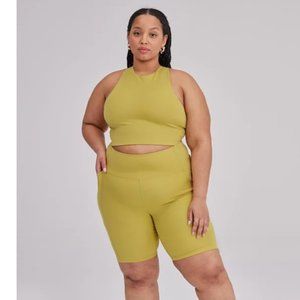 Girlfriend Collective Dylan Bra in Pear